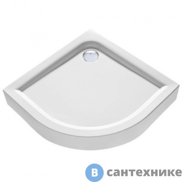 картинка Душевой поддон KOLO FIRST XBN1690000 полукруглый с интегрированной панелью /90x90х16,5/