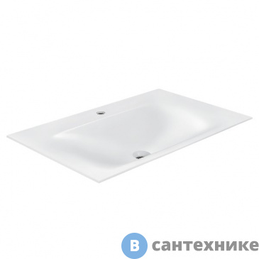 картинка Раковина Vincea VCB-1F800W из искусственного камня, белый
