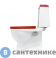 картинка Унитаз с бачком SANITA LUXE BEST COLOR red с двухрежимной арматурой OLIVEIRA, сиденьем из дюропласта, системой soft close, clip up (BSTSLCC07110522)