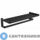 картинка Полка для полотенец ABBER Westen AA1758B черная матовая