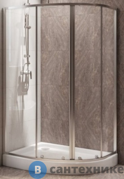 картинка Душевой уголок BelBagno DUE-RH-2-100/80-C-Cr без поддона