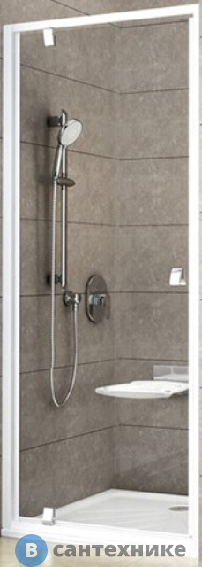 Душевая дверь Ravak Pivot PDOP1-90 белый + Траспарент (03G70100Z1)