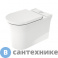 картинка Чаша унитаза Duravit White Tulip 370x650 мм, безободковый, слив универ., HygieneGlaze, белый (2197092000), без бачка и сиденья