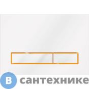 Смывная клавиша KK-POL SPP/040/0/K M08 V4 (белый/ золото мат./ белый)