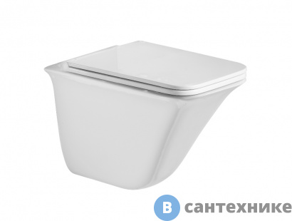 картинка Унитаз с инсталляцией WELTWASSER и кнопкой смыва (BAMBERG 525 + ROTBACH 004 GL-WT + BAMBERG WT)