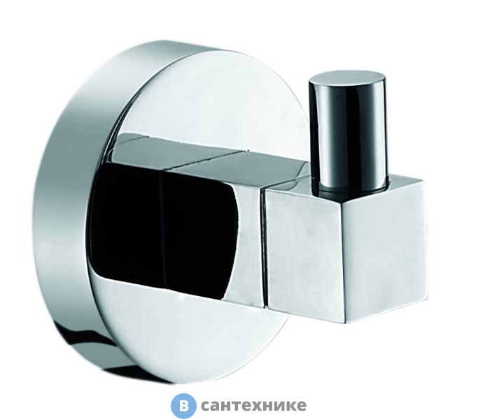 Крючок AZARIO NESSY одинарный, хром (AZ-73105A)