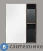Зеркало-шкаф Comforty Франкфурт-60 дуб шоколадно-коричневый