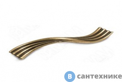 картинка Ручка-скоба Cezares Волна, правостороняя WMN622.BDX.096.D1 Бронза (Межосевое рассто)