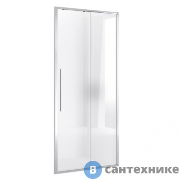 картинка Дверь в нишу Niagara NG-64-10A (100*195) хром, стекло прозрачное