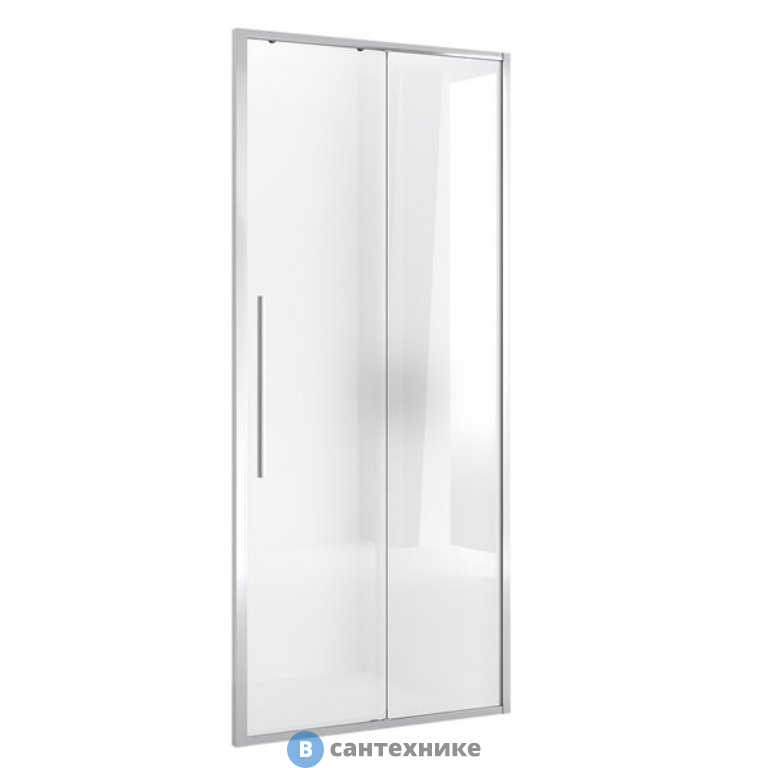 Дверь в нишу Niagara NG-64-10A (100*195) хром, стекло прозрачное