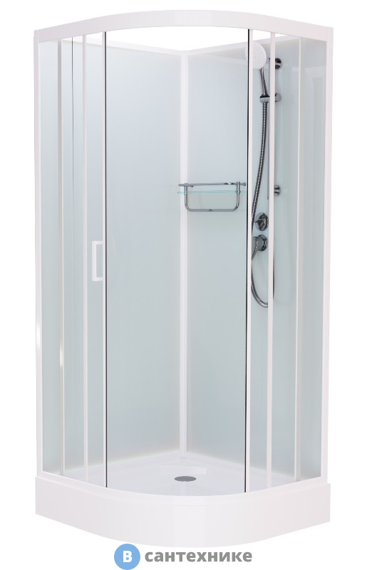 Душевая кабина Frank F400 White б/к (без крыши)