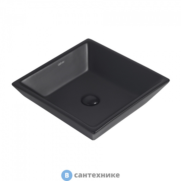 Раковина ABBER Rechteck AC2214MB черная матовая накладная