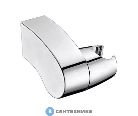 Настенный держатель лейки WasserKRAFT A014, поворотный хромоникелевое покрытие, ABS-пластик