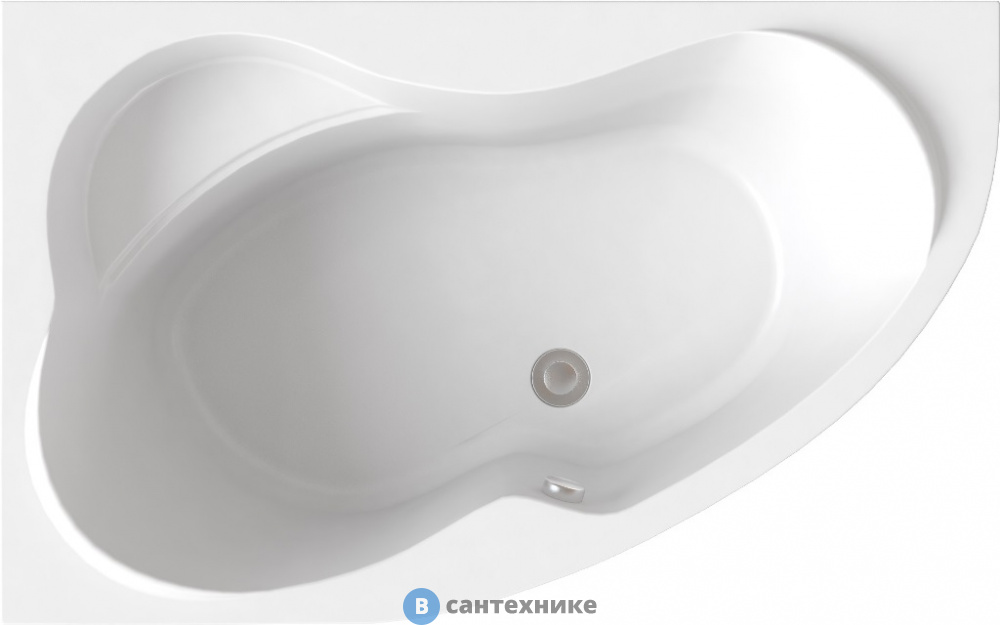 Ванна акриловая AZARIO Микона 160*100 лев. (МИВ0001), без каркаса и сифона