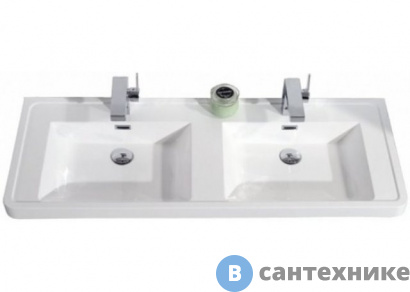 картинка Раковина BelBagno EA-1200-2-LVB из искусственного мрамора с двумя чашами, 1200x480x140