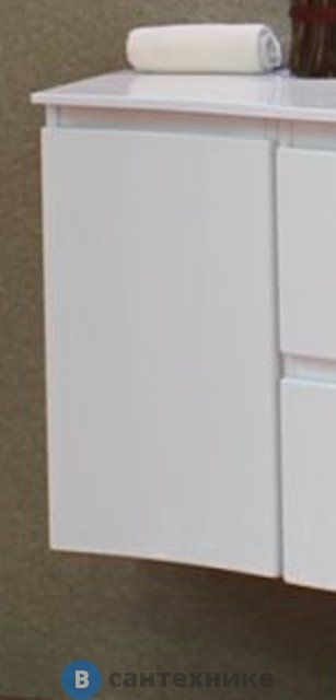 Шкафчик Cezares VAGUE 44228 подвесной с одной распашной створкой, левосторонний Bianco lucido (34x40x55)