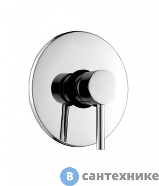 картинка Смеситель Agger Zest A0740000 однозахватный для душа встраиваемый в стену, d170 мм.
