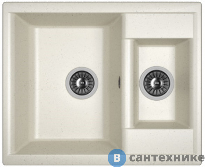 картинка Кухонная мойка Dr. Gans Астра 620 К, белый СМс (25.065.D0620.401)