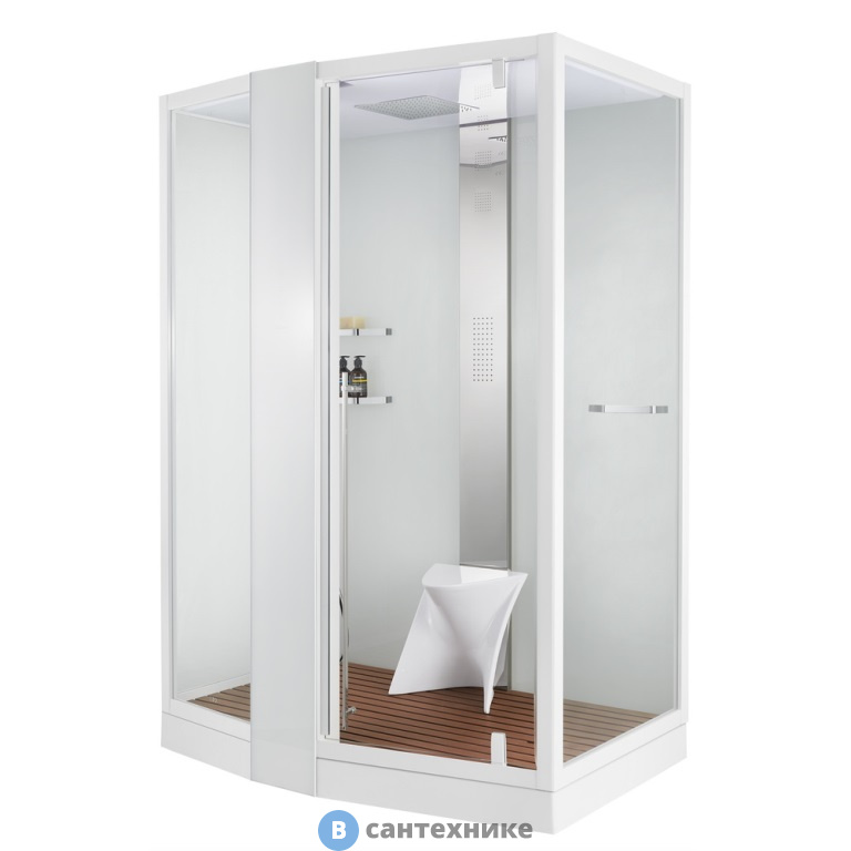 Душевая кабина Orans SR-89102LS White, Long door handle (1500x1000x2200)