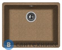 Кухонная мойка FLORTEK Ринг 500, коричневый FG (24.050.D0500.105)
