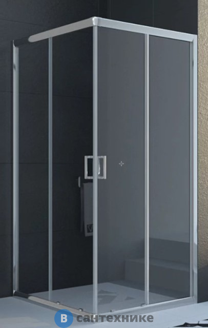 Душевой уголок Veconi RV-11 RV11-90-01-C5 900x900x1950 стекло прозрачное/6мм, без поддона