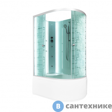 картинка Душевая кабина Deto EM4512LN LED с гидромассажем 