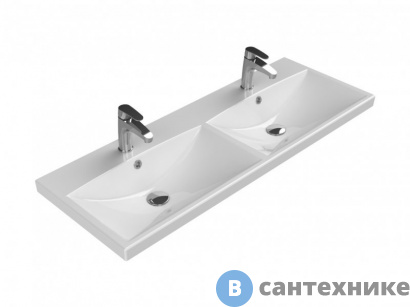 картинка Раковина BelBagno BB-0325-120-2-LVB двойная 1200x450
