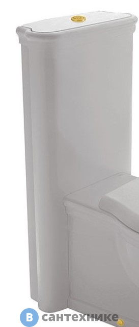 Бачок GLOBO монолит для унитазов напольных пристенных, 16*46*н93см, без механизма BA016/7/8, с компл-м креплений FI019, цвет: белый (PA137.BI+FI019)