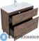 картинка Тумба под раковину Aquanet Алвита New 100 напольная, дуб веллингтон табак (344130)