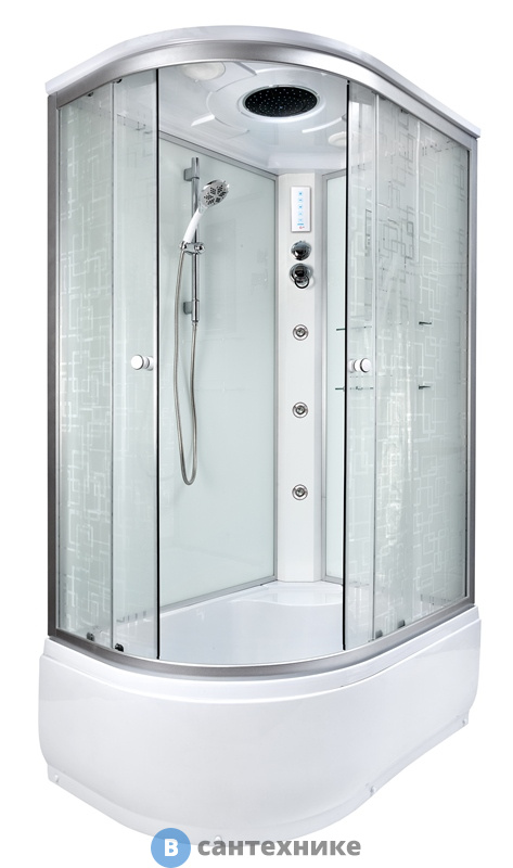 Душевая кабина Deto ЕМ4512 R с гм. и эл. (1200*800*2200)