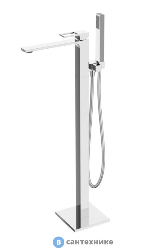 Смеситель BelBagno LUC-FMT-CRM напольный для ванны, хром