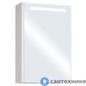 картинка Зеркальный шкаф Акватон Сильва 50 Дуб Полярный (1A215502SIW7L)