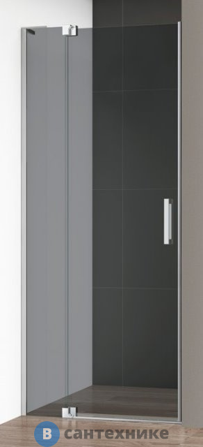 Душевая дверь Cezares SLIDER-B-1-90/100-GRIGIO-Cr 900x1950