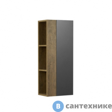 картинка Шкаф одностворчатый Акватон Терра Дуб Кантри/Антрацит (1A247503TEKA0)