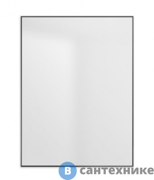 картинка Зеркало BelBagno SPC-AL-600-800 Nero в алюминиевой раме, чёрный