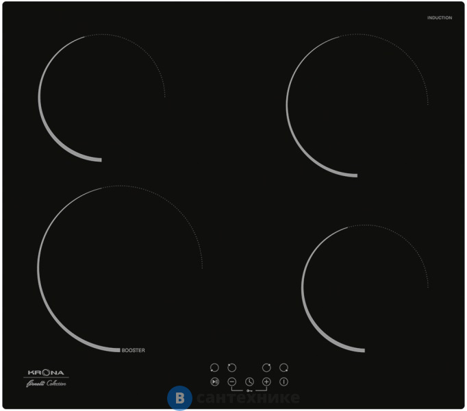 Варочная поверхность Krona STORNO 60 BL индукционная (независимая)