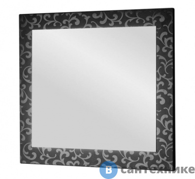 картинка Зеркало Dreja 120 Ornament черный (59081)