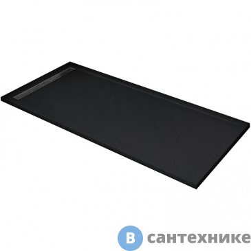 картинка Душевой поддон WELTWASSER WW TRS 10090 STONE-BL чёрный, 1000х900х30 мм
