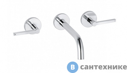 картинка Смеситель Kludi NOVA FONTE 201440515 для умывальника на 3 от.