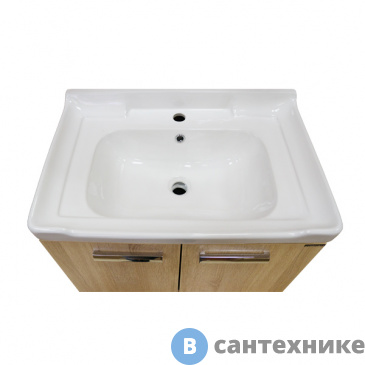 картинка Тумба Comforty Рига-70 дуб сонома с раковиной COMFORTY 9335-70