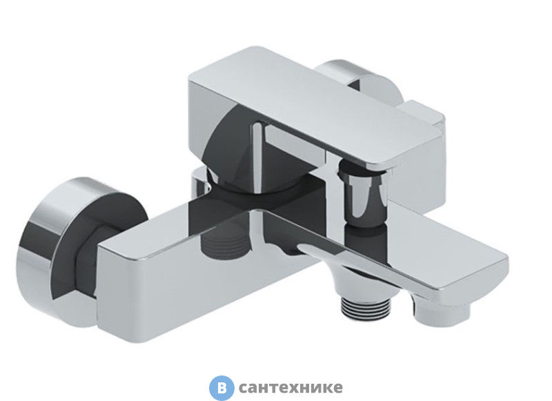 Смеситель AZARIO CADEO для ванны с коротким изливом, хром (AZ-15940501)