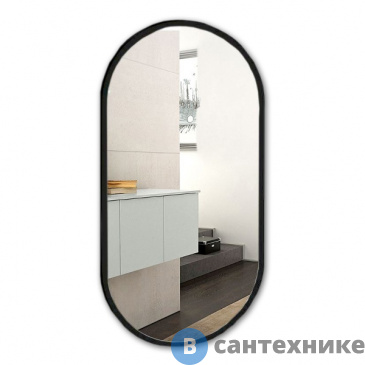 картинка Зеркало AZARIO Виола-лофт 500*1000 сенсор выкл, рама пластик, гор-вер (LED-00002430)