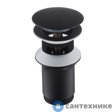 картинка Донный клапан Timo 8011/03 черный с переливом