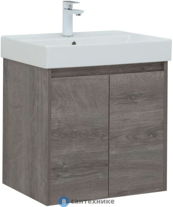 Тумба под раковину Aquanet Nova Lite 60 2 дв. дуб рошелье (298848)