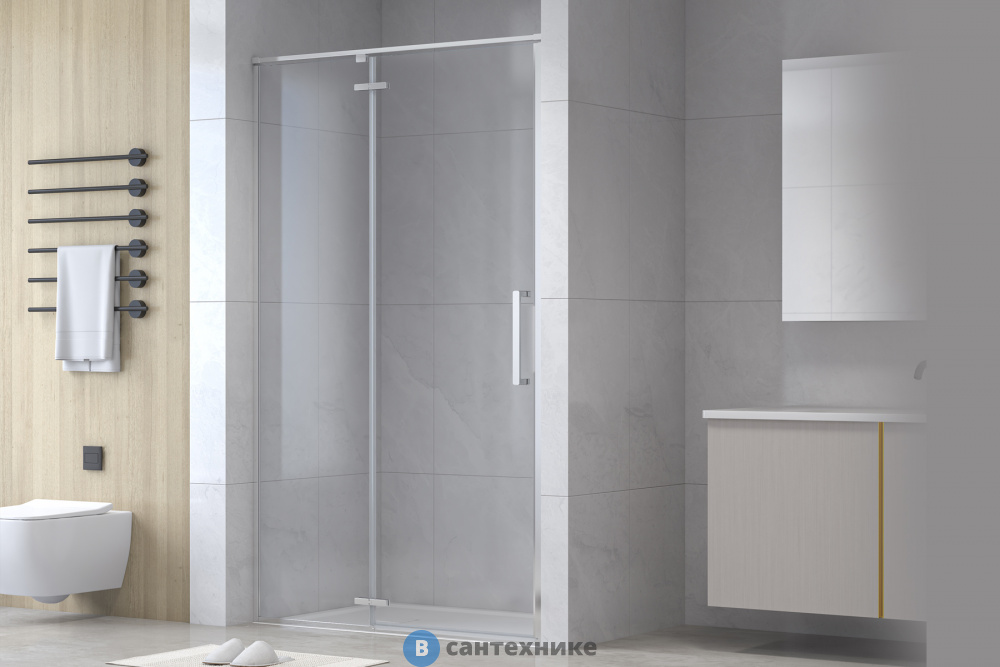 Душевая  дверь Royal Bath BERN-V RB 80-T-CH 800*1950 (BERN-V RB 80-T-CH)