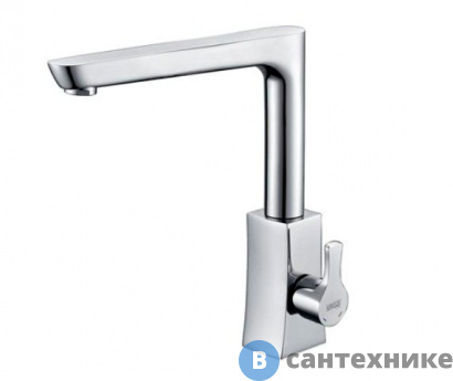 картинка Смеситель WasserKRAFT Berkel 4807 для кухни с поворотным изливом латунь, хромоникелевое покрытие