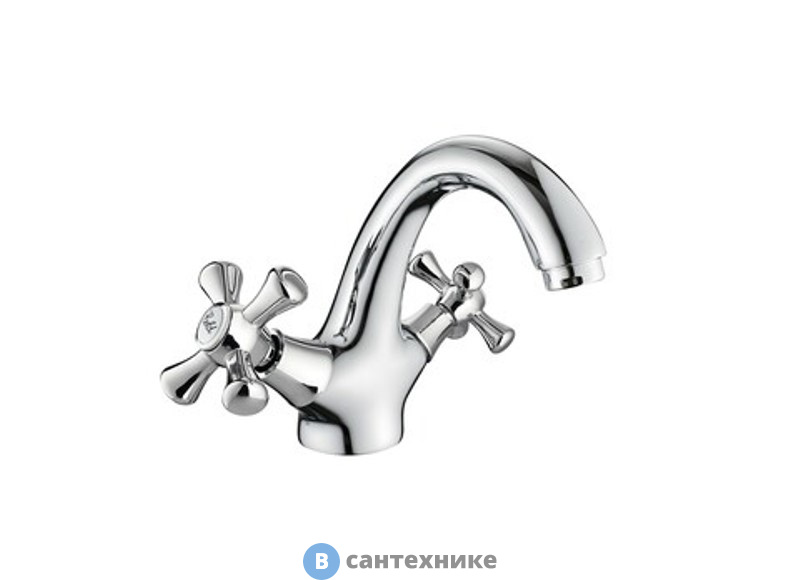 Смеситель Orange Classic PRO M72-021cr двухзахватный для умывальника