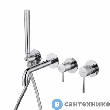 картинка Смеситель ABBER Wasser Kreis AF8130 для ванны скрытого монтажа, хром