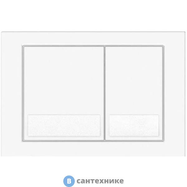 Смывная клавиша Veconi SQUARE VFS001WH (белый)