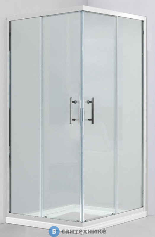 Душевое ограждение Black&White S102 (1000х1000х1950)